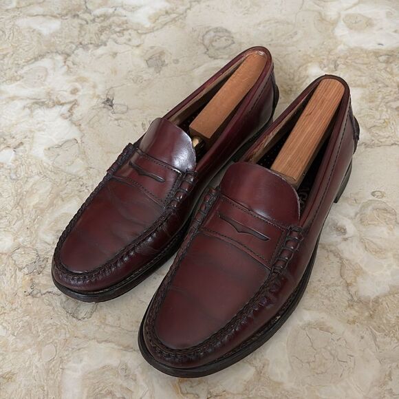 Sebago Classic Dan Leather Penny Loafers - Garnet - Picture 3 of 14